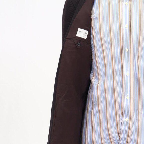 Armani Collezioni 42R Brown HB 3-Button Sport Coat Blazer Jacket P172 - Picture 9 of 11